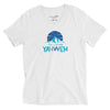 I'm Living Yahweh | Unisex Short Sleeve V-Neck T-Shirt | Sapphire