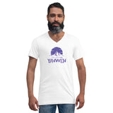 I'm Living Yahweh | Unisex Short Sleeve V-Neck T-Shirt | Amethyst