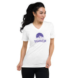 I'm Living Yahweh | Unisex Short Sleeve V-Neck T-Shirt | Amethyst