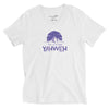 I'm Living Yahweh | Unisex Short Sleeve V-Neck T-Shirt | Amethyst