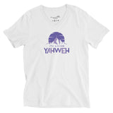 I'm Living Yahweh | Unisex Short Sleeve V-Neck T-Shirt | Amethyst