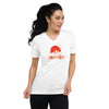 I'm Living Yahweh | Unisex Short Sleeve V-Neck T-Shirt | Ruby