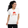 I'm Living Yahweh | Unisex Short Sleeve V-Neck T-Shirt | Ruby
