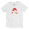 I'm Living Yahweh | Unisex Short Sleeve V-Neck T-Shirt | Ruby
