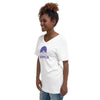 I'm Living Yahweh | Unisex Short Sleeve V-Neck T-Shirt | Amethyst