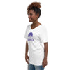 I'm Living Yahweh | Unisex Short Sleeve V-Neck T-Shirt | Amethyst