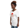 I'm Living Yahweh | Unisex Short Sleeve V-Neck T-Shirt | Ruby