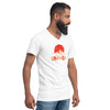 I'm Living Yahweh | Unisex Short Sleeve V-Neck T-Shirt | Ruby