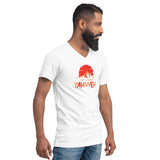 I'm Living Yahweh | Unisex Short Sleeve V-Neck T-Shirt | Ruby