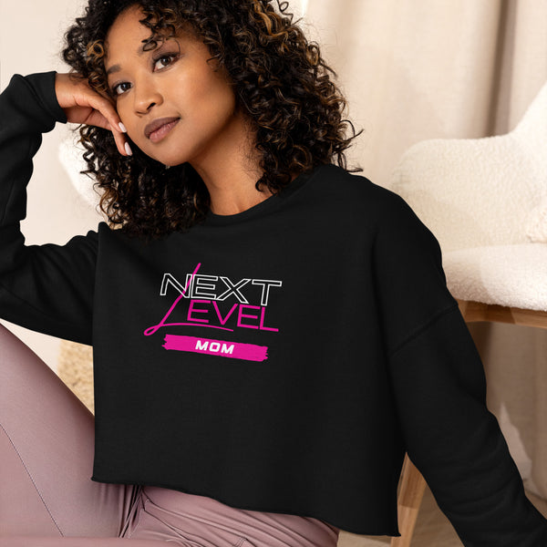 Next Level | Mom | Crop Sweatshirt