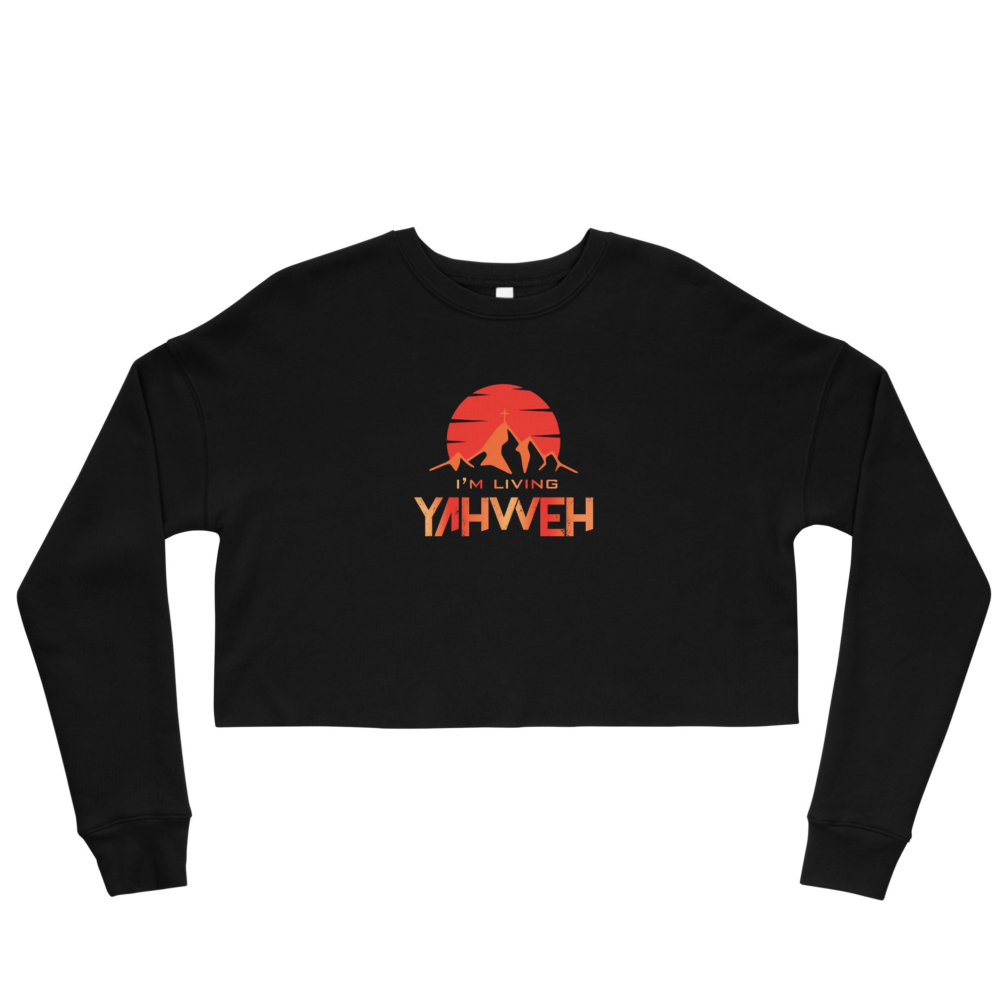 I'm Living Yahweh | Crop Sweatshirt | Ruby