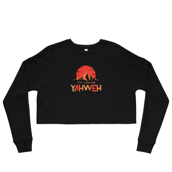 I'm Living Yahweh | Crop Sweatshirt | Ruby