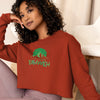 I'm Living Yahweh | Crop Sweatshirt | Emerald