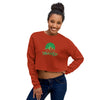 I'm Living Yahweh | Crop Sweatshirt | Emerald