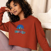 I'm Living Yahweh | Crop Sweatshirt | Sapphire