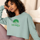 I'm Living Yahweh | Crop Sweatshirt | Emerald
