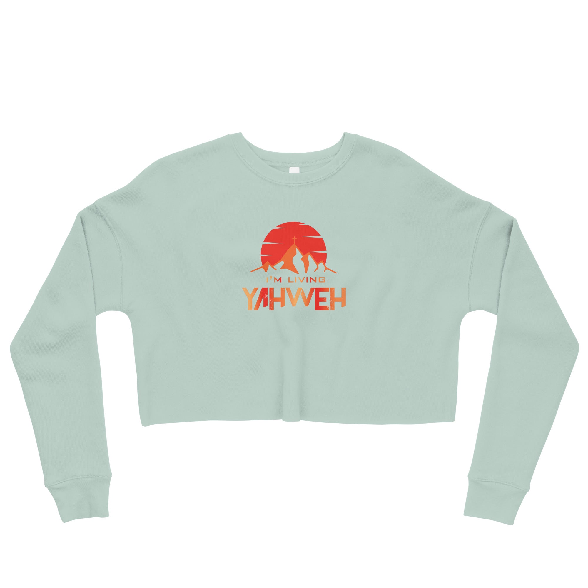 I'm Living Yahweh | Crop Sweatshirt | Ruby