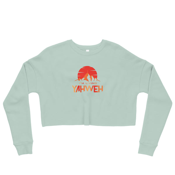 I'm Living Yahweh | Crop Sweatshirt | Ruby