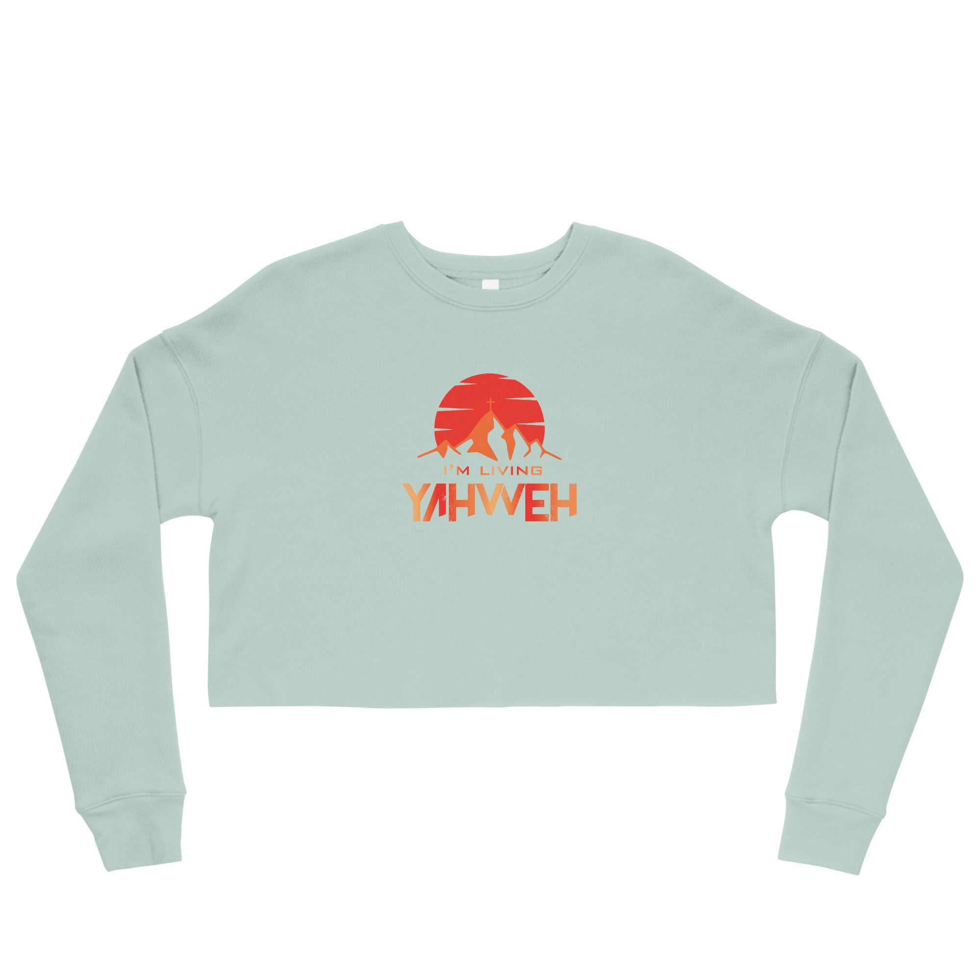 I'm Living Yahweh | Crop Sweatshirt | Ruby