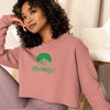 I'm Living Yahweh | Crop Sweatshirt | Emerald