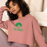 I'm Living Yahweh | Crop Sweatshirt | Emerald