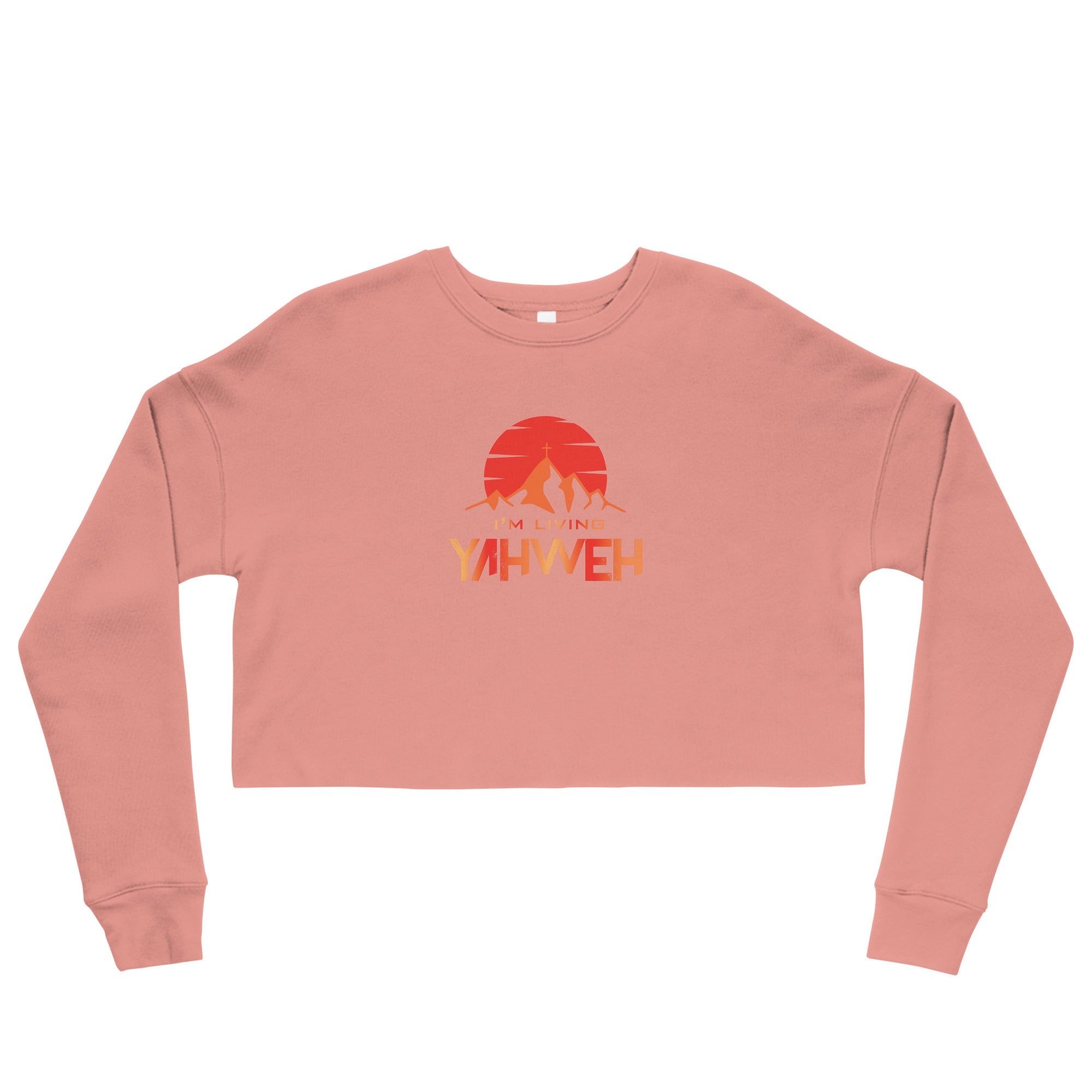 I'm Living Yahweh | Crop Sweatshirt | Ruby