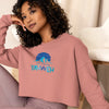 I'm Living Yahweh | Crop Sweatshirt | Sapphire