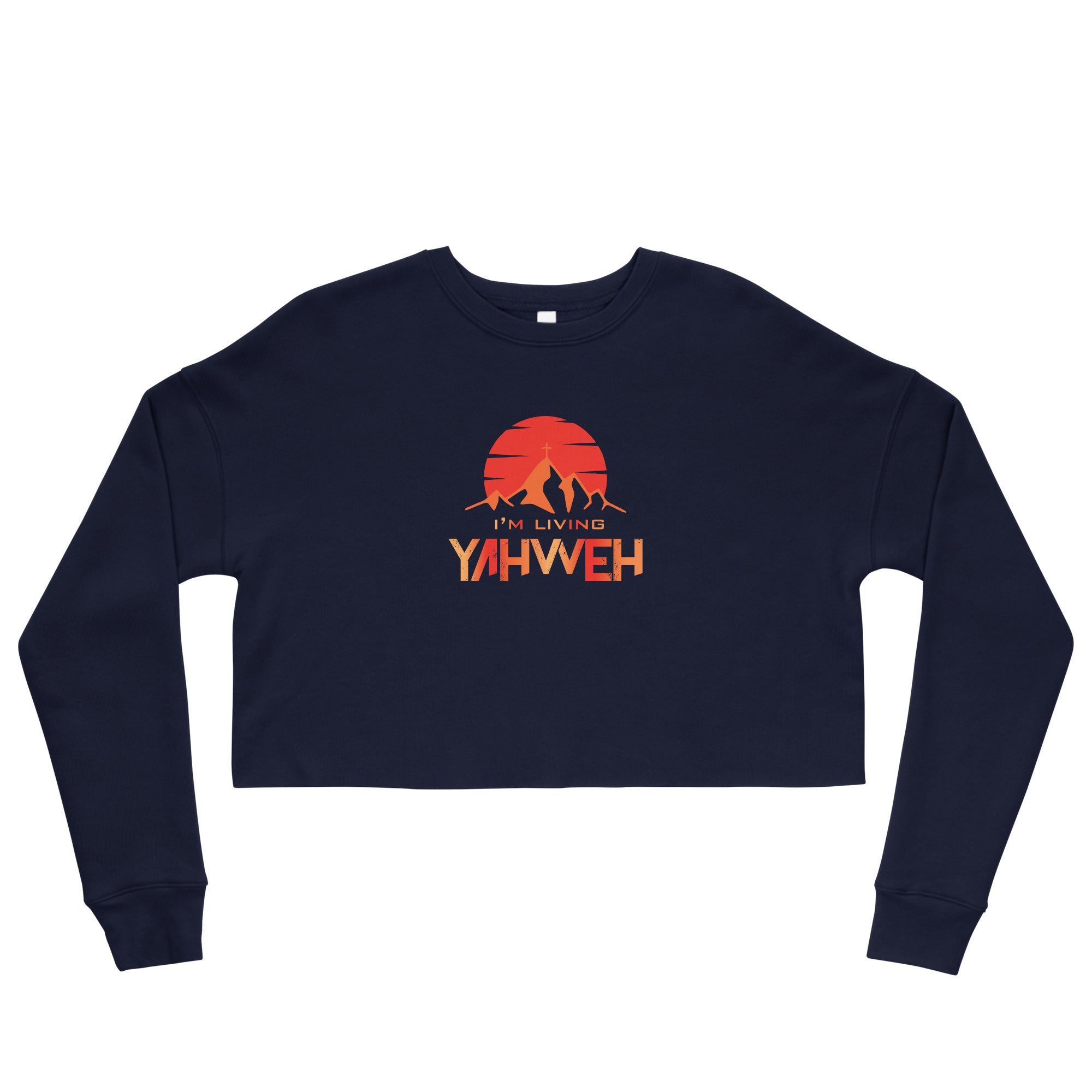 I'm Living Yahweh | Crop Sweatshirt | Ruby