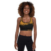 ReInvent | Women's Padded Sports Bra | Breeze | Black & Gold