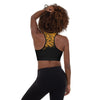 ReInvent | Women's Padded Sports Bra | Breeze | Black & Gold