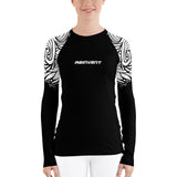 ReInvent | Women's Rash Guard | Breeze | Black & White