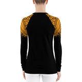 ReInvent | Women's Rash Guard | Breeze | Black & Gold