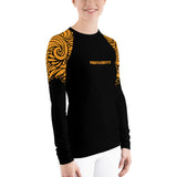 ReInvent | Women's Rash Guard | Breeze | Black & Gold