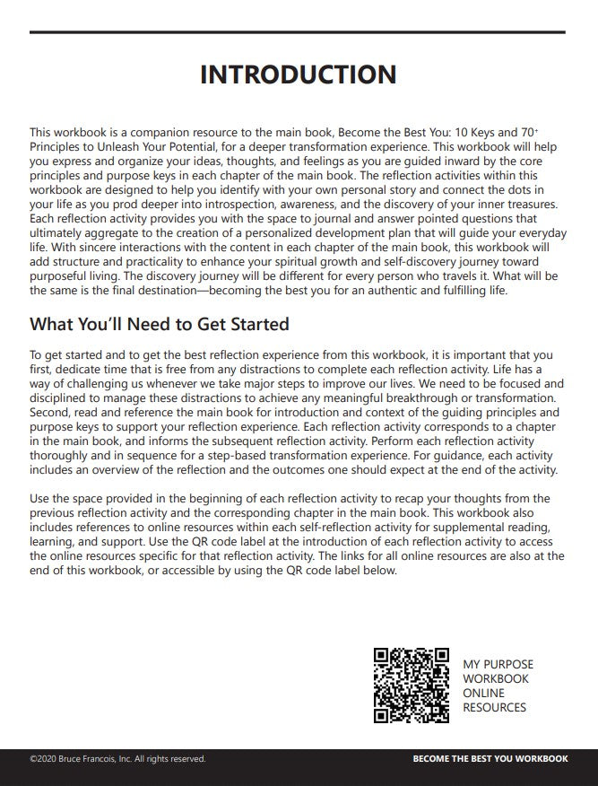 Become the Best You Workbook