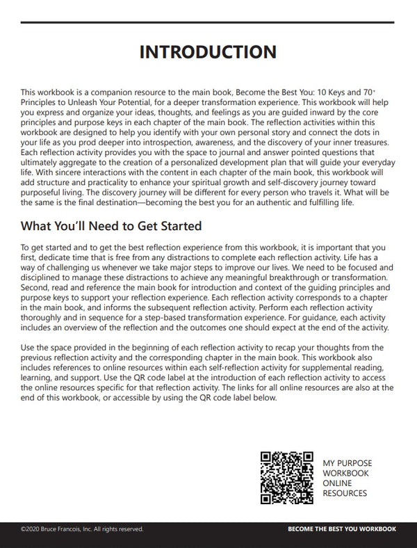 Become the Best You Workbook