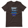 Belief + Trust + Action = Faith | Short-Sleeve Unisex T-Shirt