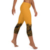 ReInvent | Women's Capri Leggings | Golden Black