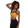 ReInvent | Women's Padded Sports Bra | Breeze | Golden Black