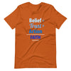 Belief + Trust + Action = Faith | Short-Sleeve Unisex T-Shirt