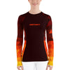 ReInvent | Women's Rash Guard | Orange Crystal