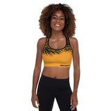 ReInvent | Women's Padded Sports Bra | Breeze | Golden Black