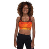 ReInvent | Women's Padded Sports Bra | Orange Crystal