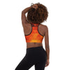 ReInvent | Women's Padded Sports Bra | Orange Crystal