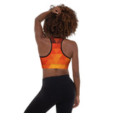 ReInvent | Women's Padded Sports Bra | Orange Crystal