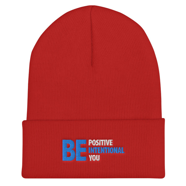 Be Positive, Be Intentional, Be You | Cuffed Beanie