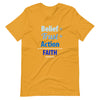 Belief + Trust + Action = Faith | Short-Sleeve Unisex T-Shirt