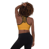 ReInvent | Women's Padded Sports Bra | Breeze | Golden Black