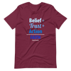 Belief + Trust + Action = Faith | Short-Sleeve Unisex T-Shirt