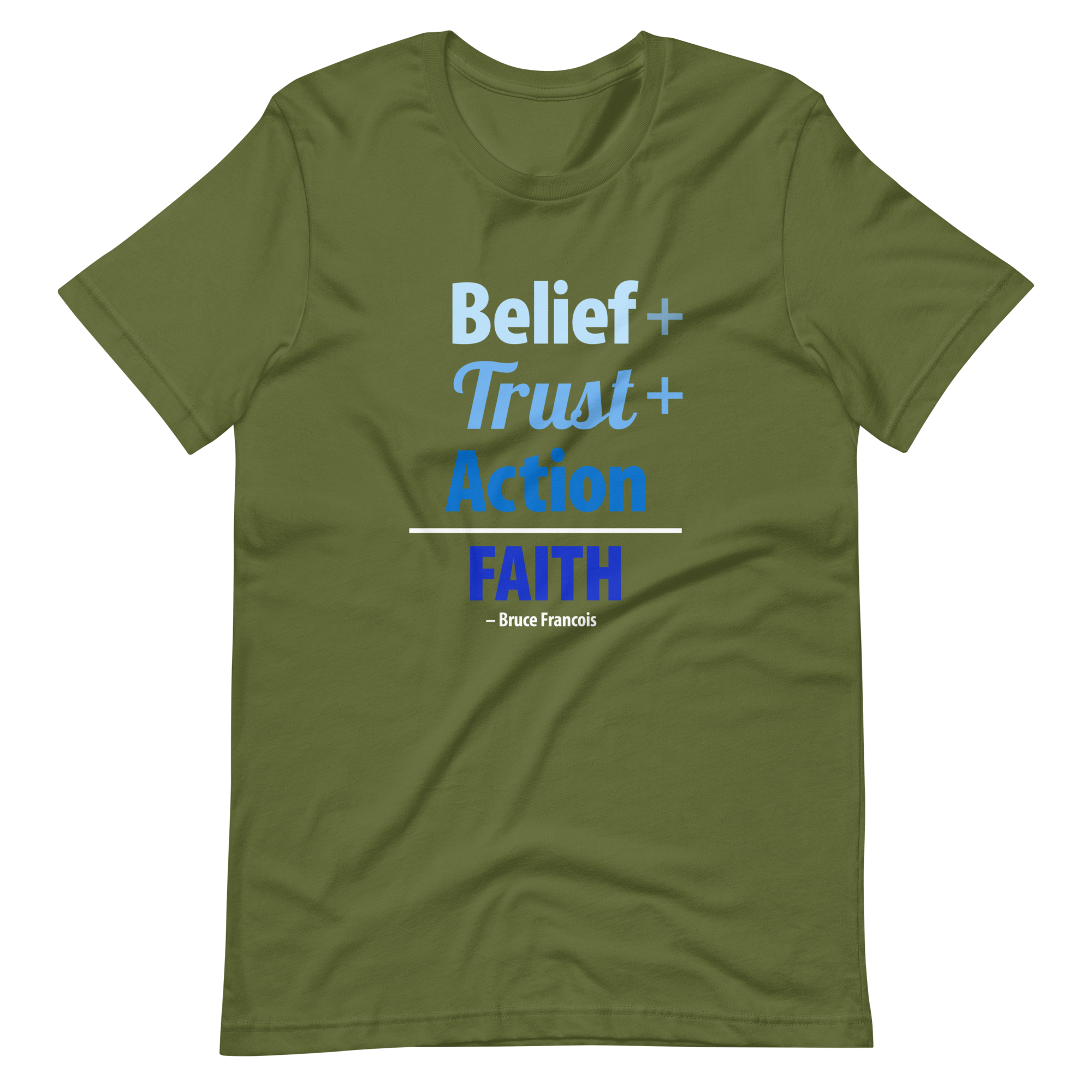 Belief + Trust + Action = Faith | Short-Sleeve Unisex T-Shirt