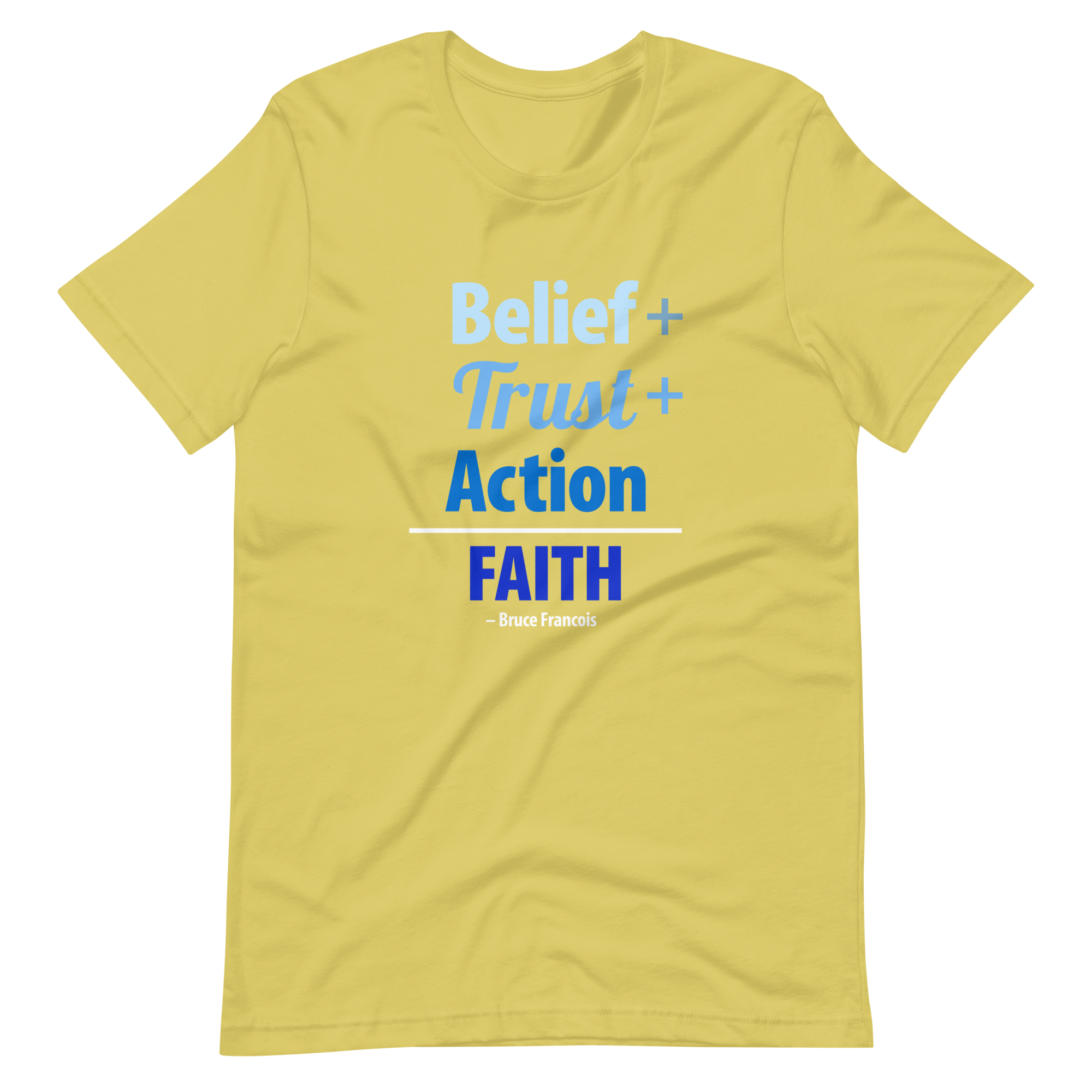 Belief + Trust + Action = Faith | Short-Sleeve Unisex T-Shirt